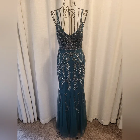 MARINA | Dresses | Marina Teal Gown With Silver Detailing | Poshmark MARINA | Dresses | Marina Teal Gown With Silver Detailing | Poshmark